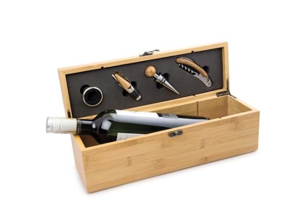 Caja de Bamboo para una Botella - Imagen 2