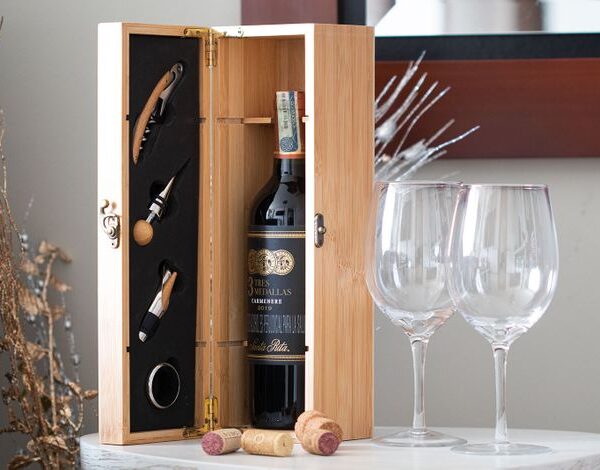 Caja de Bamboo para una Botella