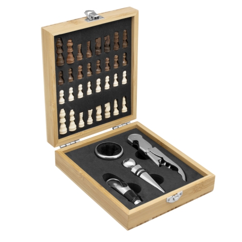 Set de Vinos con Juego de Ajedrez Chessy
