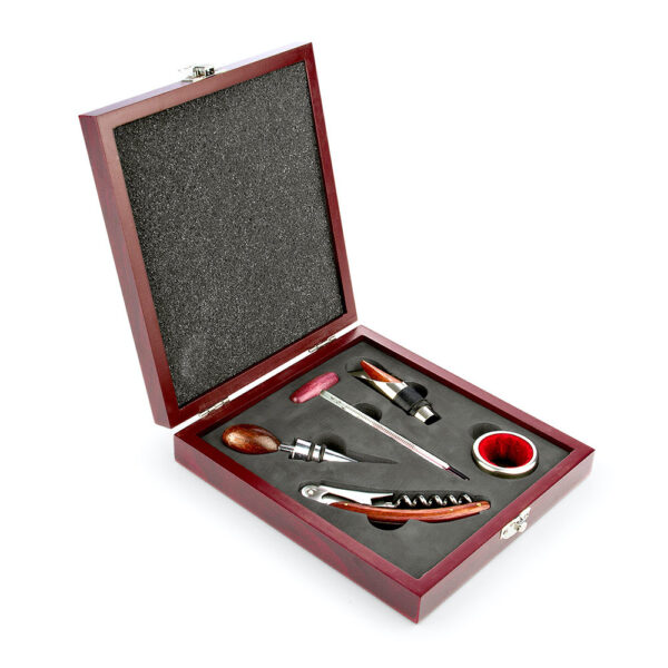 Caja de Madera 5 Accesorios