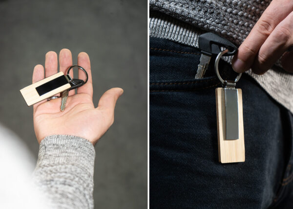 Llavero Bambú Metal - Imagen 6